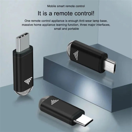 Smartphone infrared remote controller adapter.