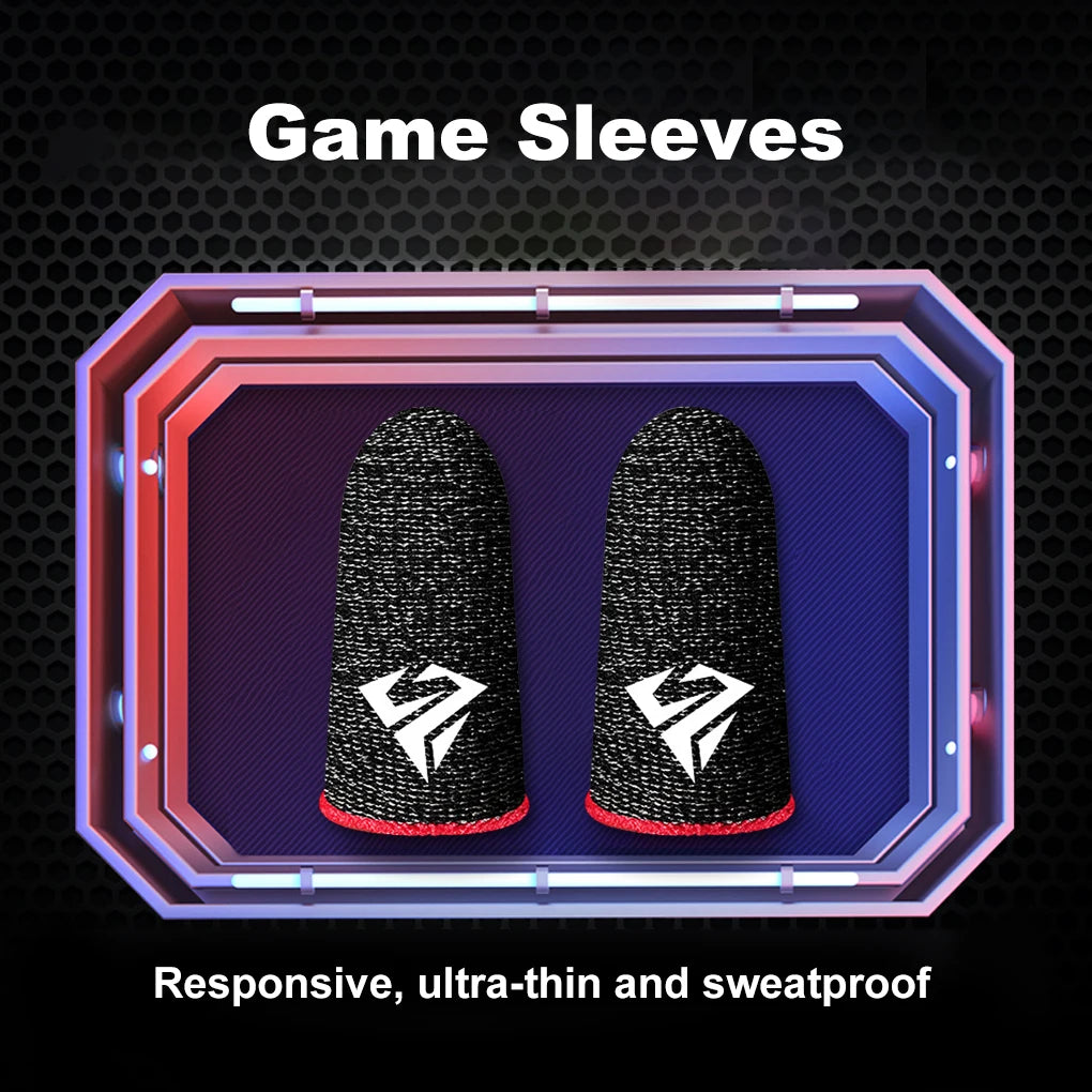 10pcs Mobile Game Fingertip Sweatproof Anti-slip Touch Screen Finger Sleeve Breathable Gaming Finger Cover.