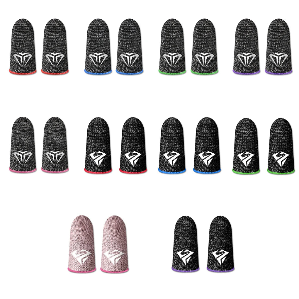 10pcs Mobile Game Fingertip Sweatproof Anti-slip Touch Screen Finger Sleeve Breathable Gaming Finger Cover.