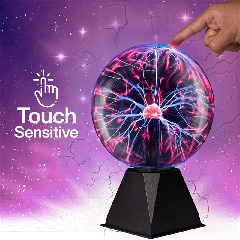 Magic Plasma Ball Lamp LED Atmosphere Touch control Glass Plasma Light