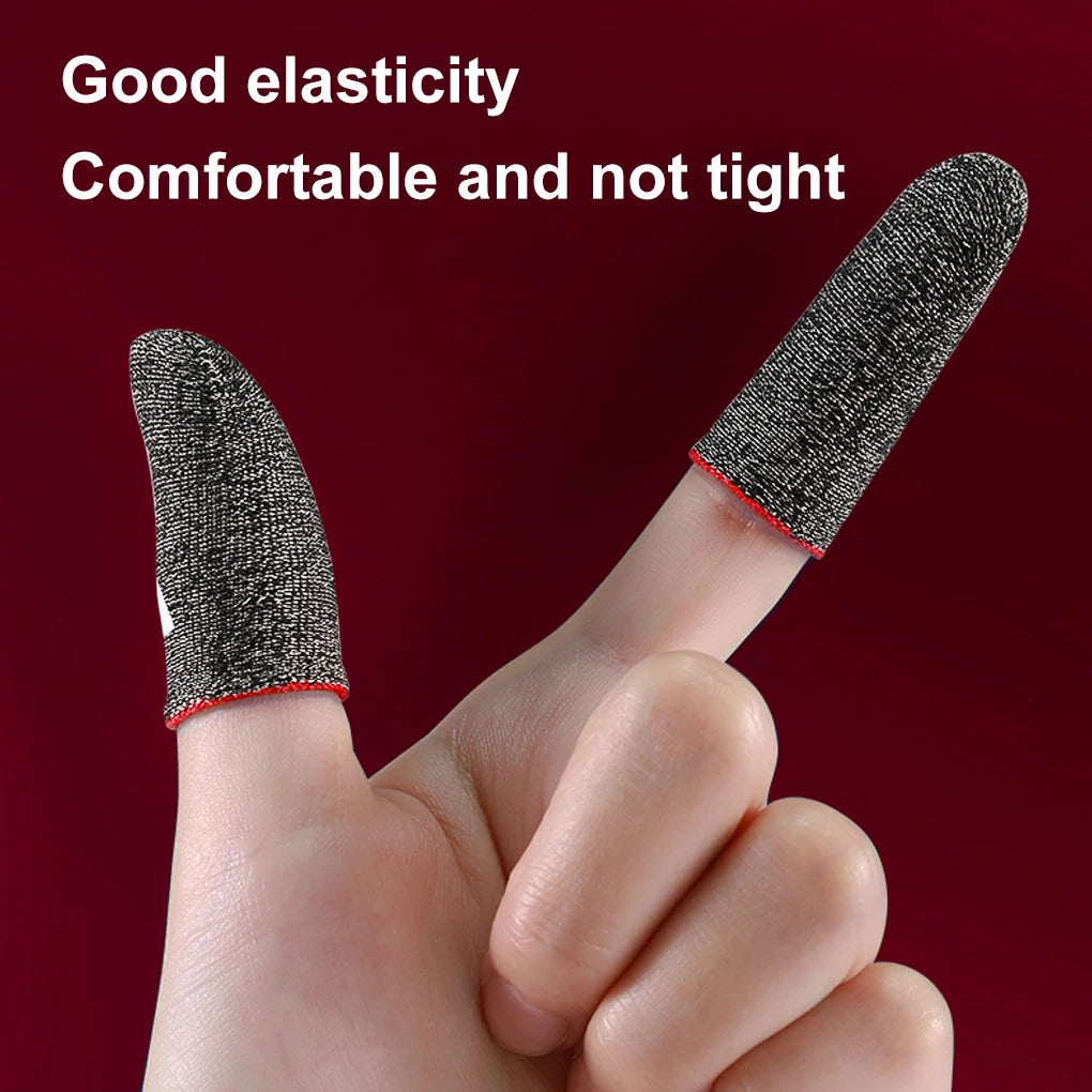 10pcs Mobile Game Fingertip Sweatproof Anti-slip Touch Screen Finger Sleeve Breathable Gaming Finger Cover.