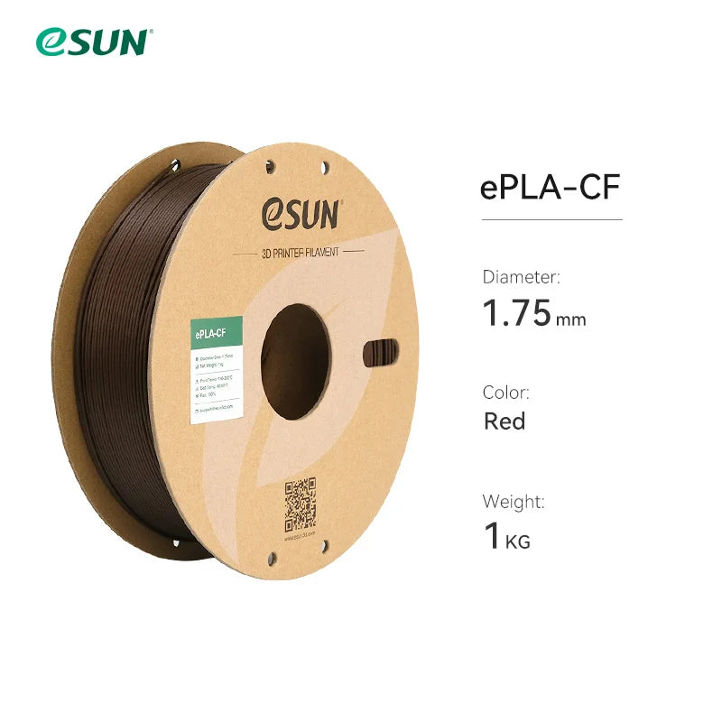 eSUN Carbon Fiber PLA 3D Printer Filament 1KG 1.75MM Fast Printing PLA-CF High-strength Carbon Fiber PLA Filament For Bambu Lab