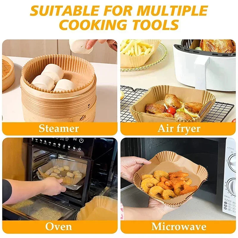 Air Fryer Disposable Paper Square Round Baking Paper