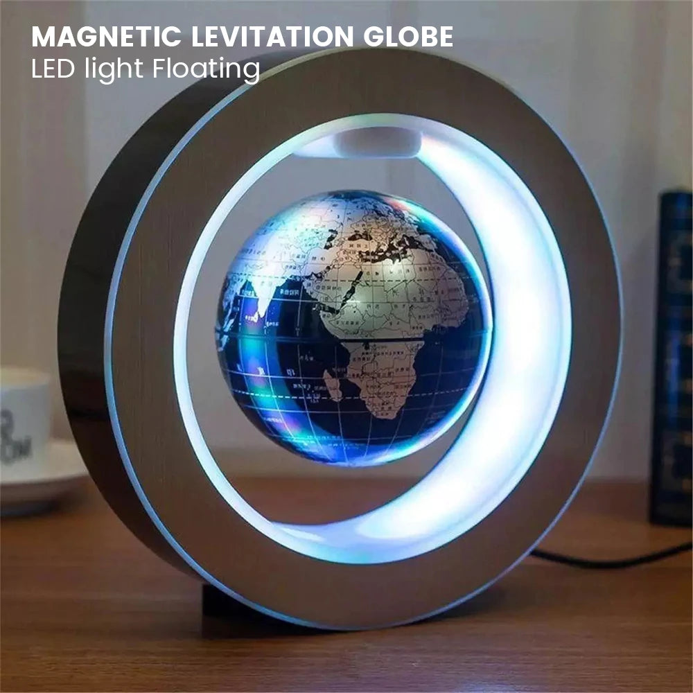 Magnetic Levitation Floating Globe 2.0W Floating Globe With LED Lights Magnetic Levitation World Map Educational Toys for Home