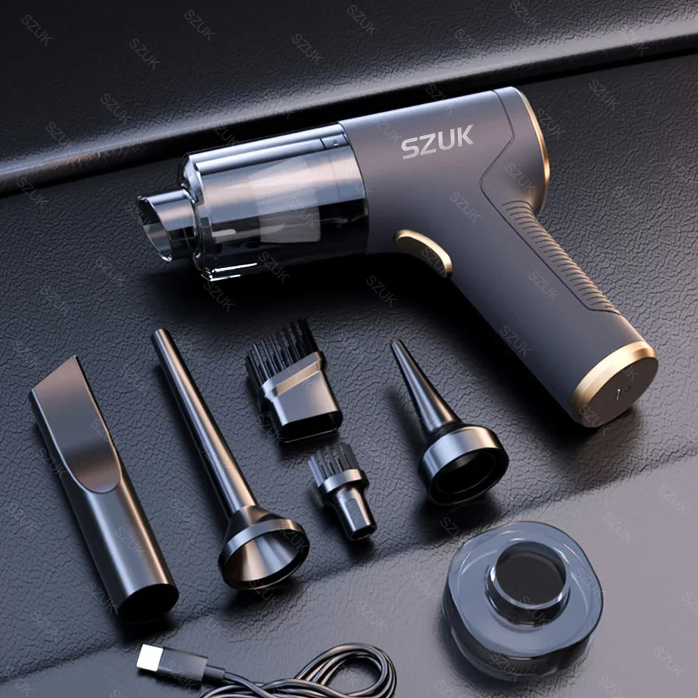 SZUK Car Vacuum Cleaner 780000Pa Mini Handheld Cleaning Machine Powerful Portable Blower Wireless Vacuum Cleaner for Car Home