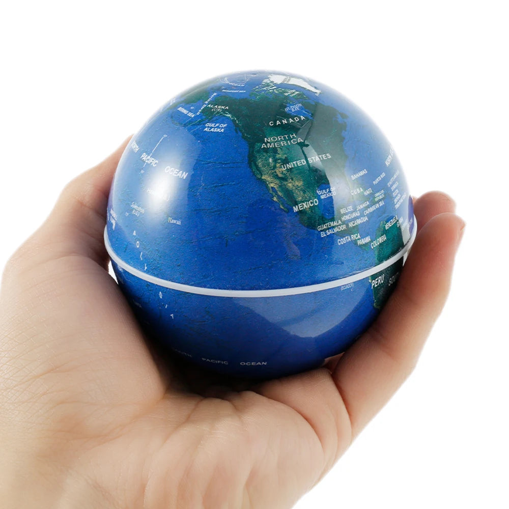 Magnetic Levitation Floating Globe 2.0W Floating Globe With LED Lights Magnetic Levitation World Map Educational Toys for Home