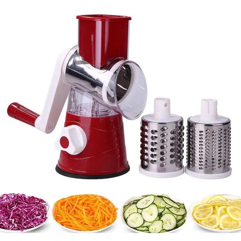 Kitchen multifunctional drum vegetable slicer hand cranked household slicer slicer potato slicer Cheese machine