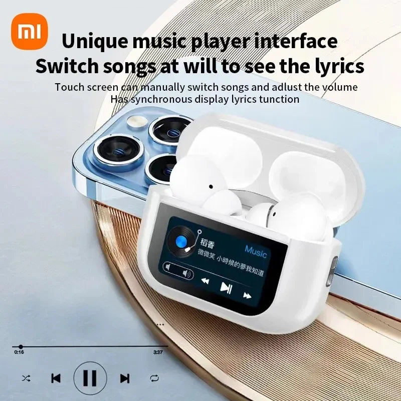 Xiaomi A8 Pro Wireless Bluetooth Headphones Noise Cancelling Headphones TWS Sports Earbuds Touch Screen Control Gaming Headset