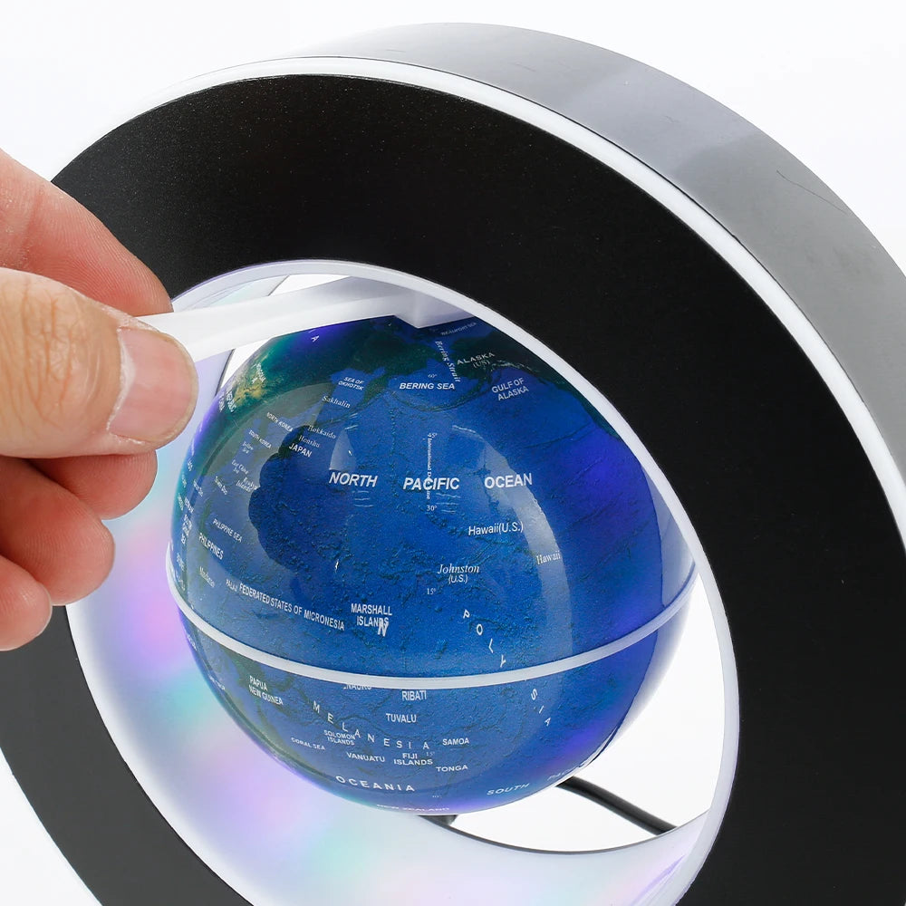 Magnetic Levitation Floating Globe 2.0W Floating Globe With LED Lights Magnetic Levitation World Map Educational Toys for Home