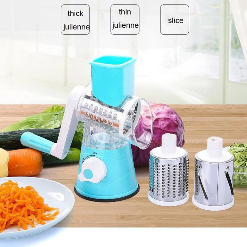 Kitchen multifunctional drum vegetable slicer hand cranked household slicer slicer potato slicer Cheese machine