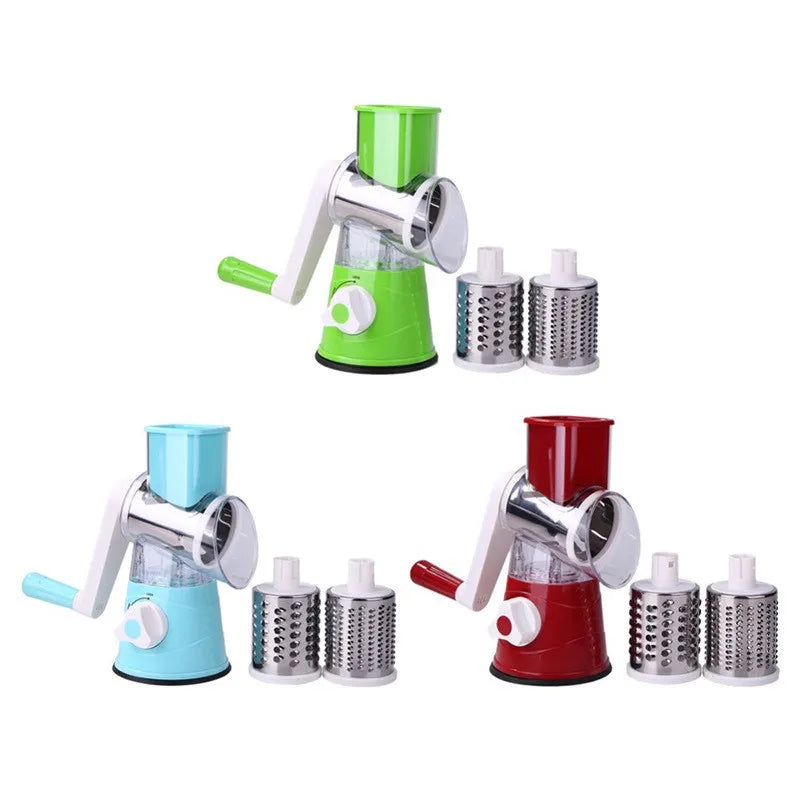 Kitchen multifunctional drum vegetable slicer hand cranked household slicer slicer potato slicer Cheese machine