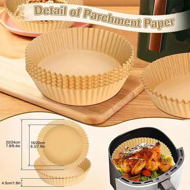 Air Fryer Disposable Paper Square Round Baking Paper