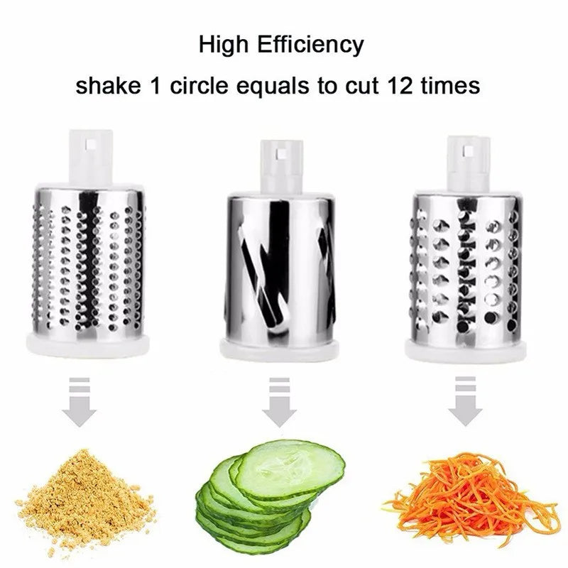 Kitchen multifunctional drum vegetable slicer hand cranked household slicer slicer potato slicer Cheese machine