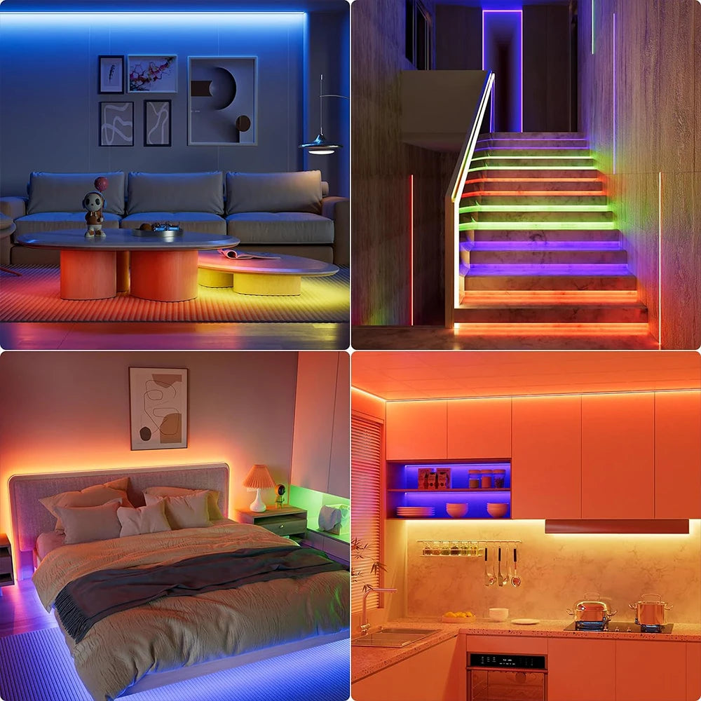 GREATWALL WIFI 5050 LED strip, strip equipped with WIFI controller and DC power supply, with music synchronous color change